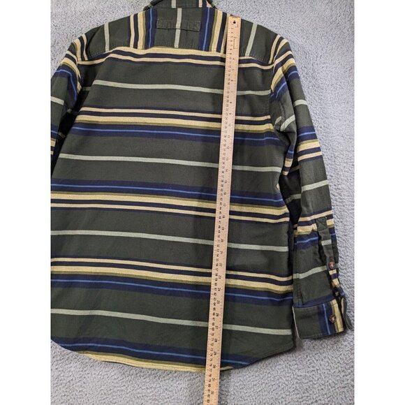 Duluth Trading Shirt Mens Medium Burlyweight Chamois Flannel Long Sleeve Button - Picture 6 of 13